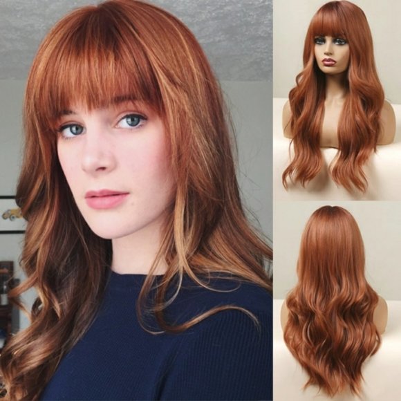 Full Machine Made Long Wave Wigs 26'' main image 1